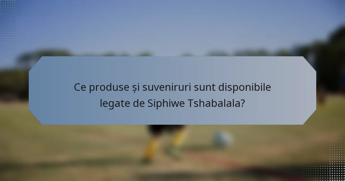 Ce produse și suveniruri sunt disponibile legate de Siphiwe Tshabalala?